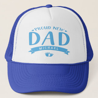 Boné Novo papai personalizado azul