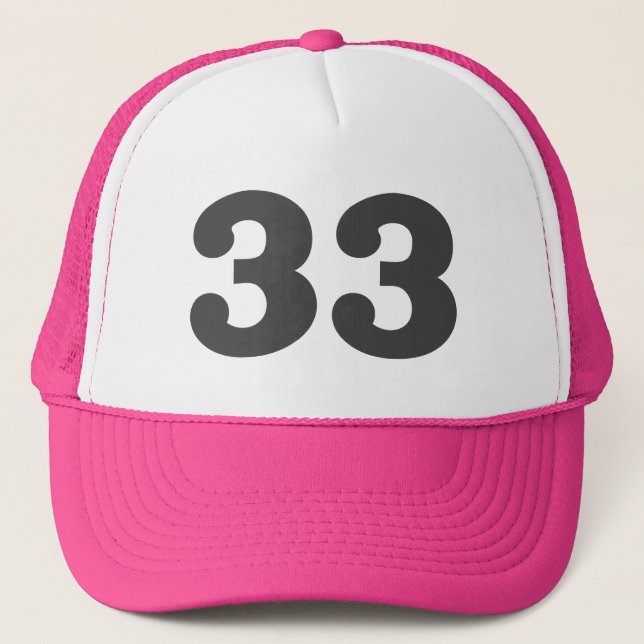 Boné Número "33" (Frente)