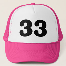 Boné Número "33"