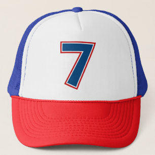Boné Número Azul 7