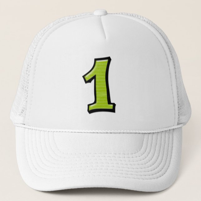 Boné Números de Bobo 1 Hat verde (Frente)