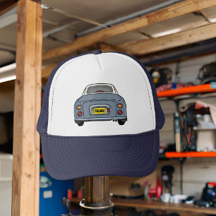 Boné Números de Lapis Cinza Figaro Car Trucker Hat
