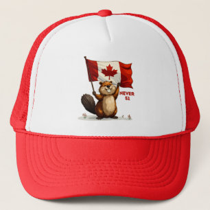 Boné Nunca 51, Canadá, canadense Flag Maple Leaf, Beave