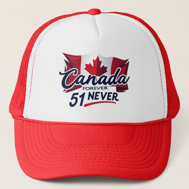 Boné Nunca 51, Canada Forever, Canadian Flag Maple Leaf (Frente)