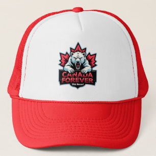 Boné Nunca 51, Urso Polar, Canadá Para Sempre.