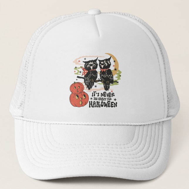 Boné Nunca é cedo demais para o Dia das Bruxas (Frente)