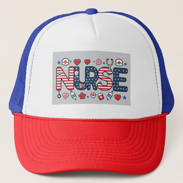 Boné Nurse Logo Hat – Stylish Cap for Proud Nurses (Frente)
