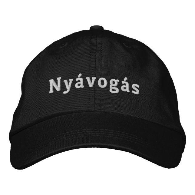Boné Nyávogás White Logo (Frente)