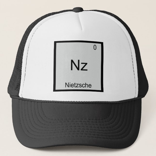Boné Nz - Nietzsche Elemento Divertido da Química Símbo (Frente)
