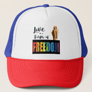 Boné O amor é uma forma de orgulho da liberdade