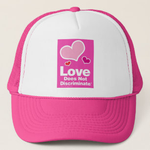 Boné O amor não discrimina - o chapéu cor-de-rosa do