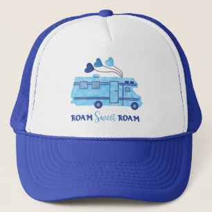 Boné O azul das férias de Motorhome do campista do rv