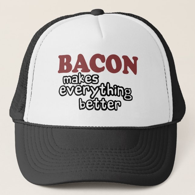 Boné o bacon faz tudo melhor (Frente)