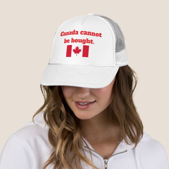 Boné O Canadá não pode comprar chapéu de caminhoneiro (In Situ)