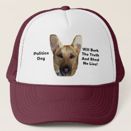 Boné O Cão German shepherd Da Política Irá Latido A Ver