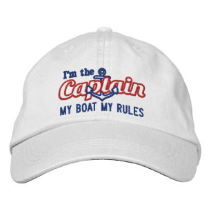 Boné O capitão diz meu barco minhas regras