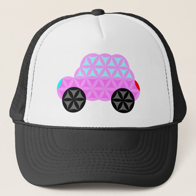 Boné O Carro Da Vida - Forma Sagrada A3.Rosa. (Frente)