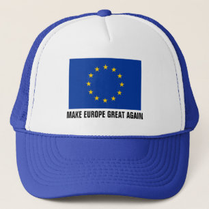 Boné O chapéu da bandeira da União Europeia FAZ O