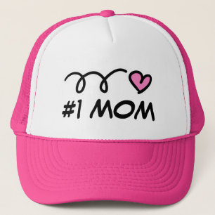 Boné O chapéu de camionista número um da mãe com um 