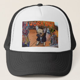 Boné O chapéu do camionista do buldogue francês