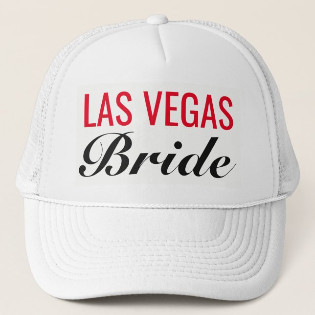 Boné O chapéu do camionista do casamento de Vegas da (Frente)