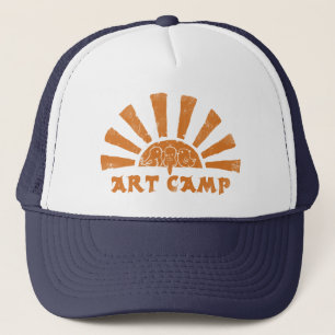 Boné O chapéu do conselheiro do acampamento da arte