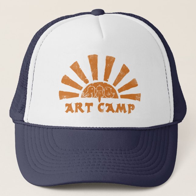 Boné O chapéu do conselheiro do acampamento da arte (Frente)