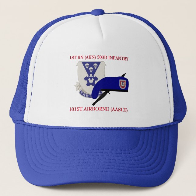 Boné ø CHAPÉU TRANSPORTADO POR VIA AÉREA da INFANTARIA (Frente)