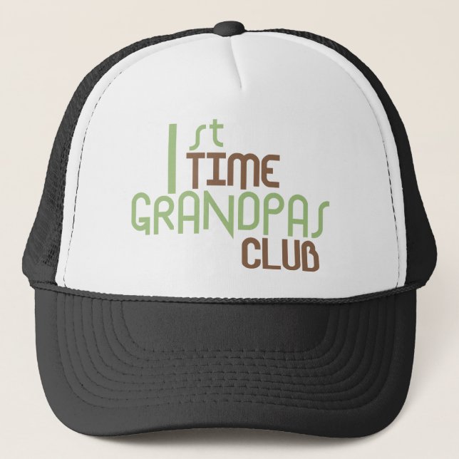 Boné ø Clube dos vovôs do tempo (verde) (Frente)
