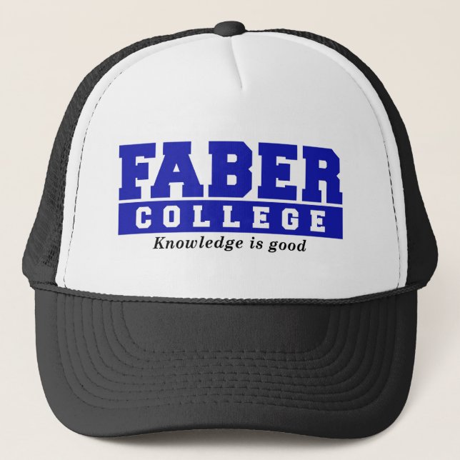 Boné O conhecimento da faculdade de Faber é bom (Frente)