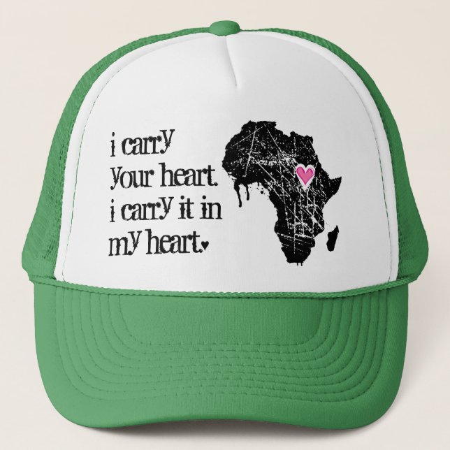 Boné O coração de África do carregar (Frente)