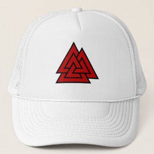 Boné O coração de Hrungnir (vermelho & preto)