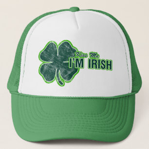 Boné O ` de St Patrick beija-me' chapéu do Grunge do