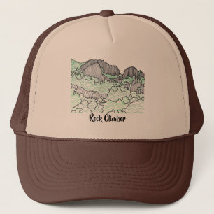 Boné O Desenho Da Linha Monta Suas Palavras Chapéus