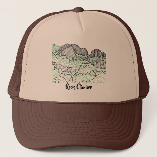 Boné O Desenho Da Linha Monta Suas Palavras Chapéus (Frente)