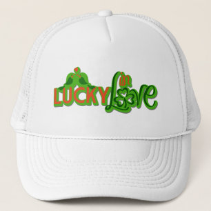 Boné O dia de St Patrick - "afortunado no amor "
