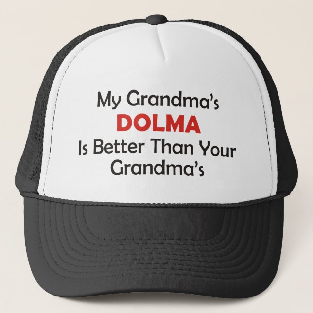 Boné O Dolma da minha avó é melhor do que sua avó (Frente)