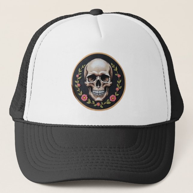 Boné O Eco de um Chapéu de Rosas (Frente)