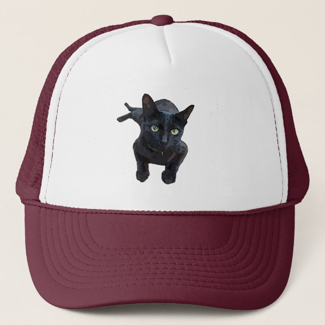 Boné O Fascinante Apelo do Gato Negro (Frente)