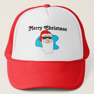 Boné O Feliz Natal refrigera o papai noel nos óculos d