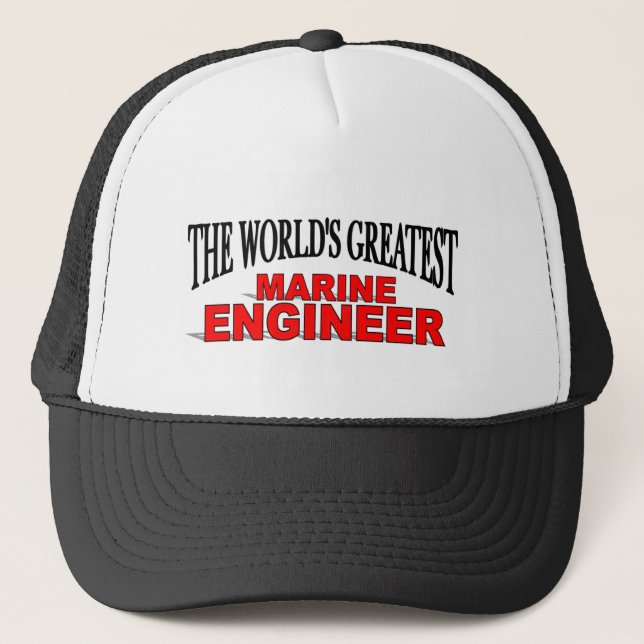 Boné O grande engenheiro marinho do mundo (Frente)