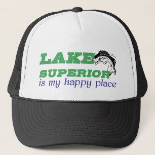 Boné O Lago Superior é meu lugar feliz