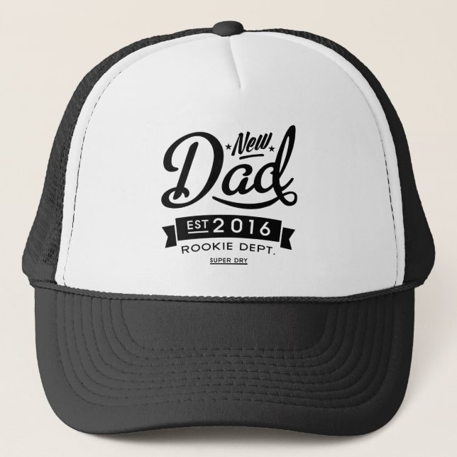Boné O melhor novo papai 2016 (Frente)