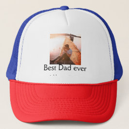 Boné O melhor pai alguma vez adicionou nome imagem dia