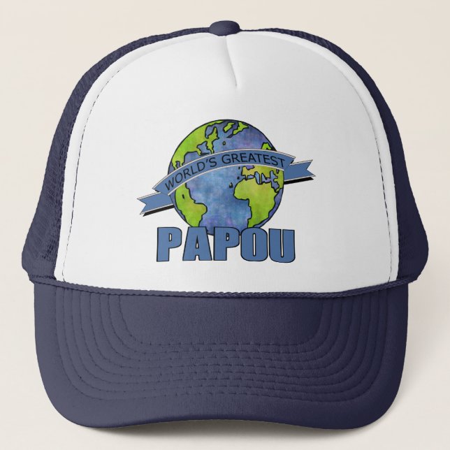 Boné O Melhor Papou do Mundo (Frente)