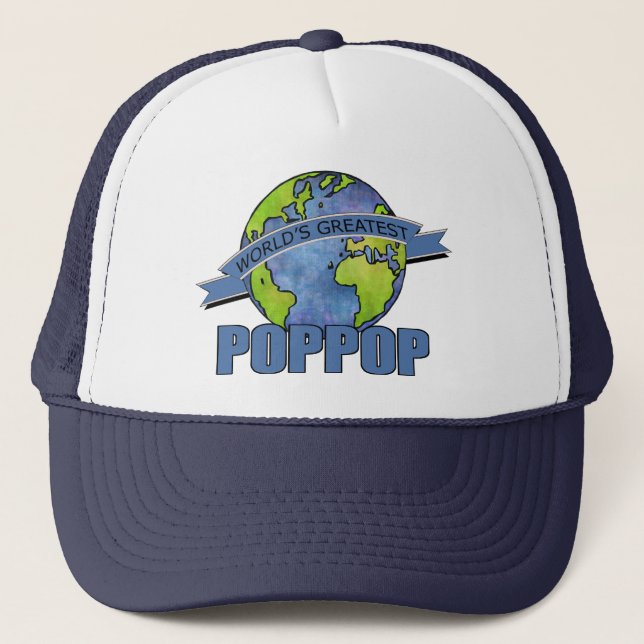 Boné O Melhor PopPop do Mundo (Frente)