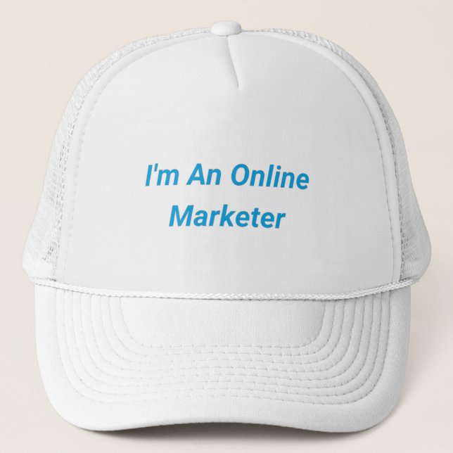 Boné O melhor visto para um Marketer online (Frente)