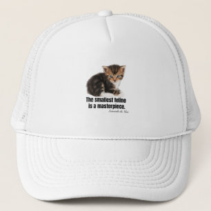 Boné O menor felino é uma obra-prima.