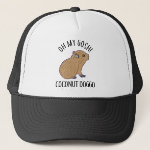Boné O Meu Gosh Coconut Doggo Cute Kawaii Baby Capybara