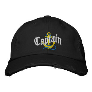 Boné O motivo da âncora captains a navigação